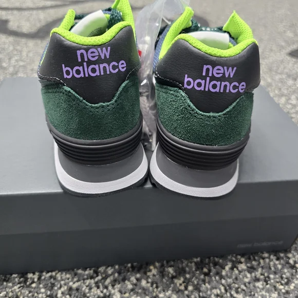New Balance Green and Purple Sneakers - Picture 6 of 7